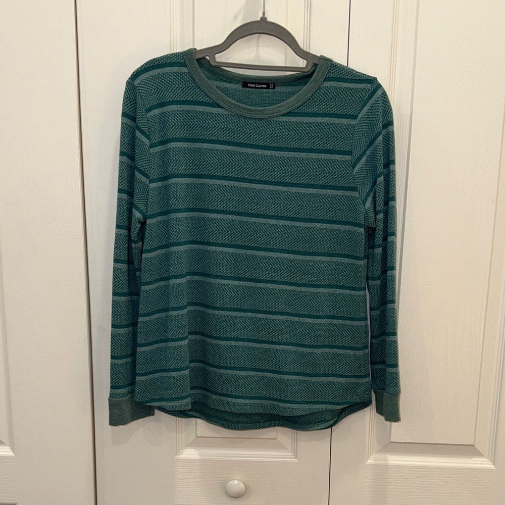 Vineyard Vines Teal Striped Long Sleeve Shirt